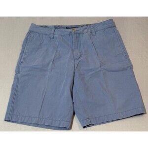 Tailor Vintage Canaan Performance Chino Shorts 32 Blue Slim Fit Comfort Stretch